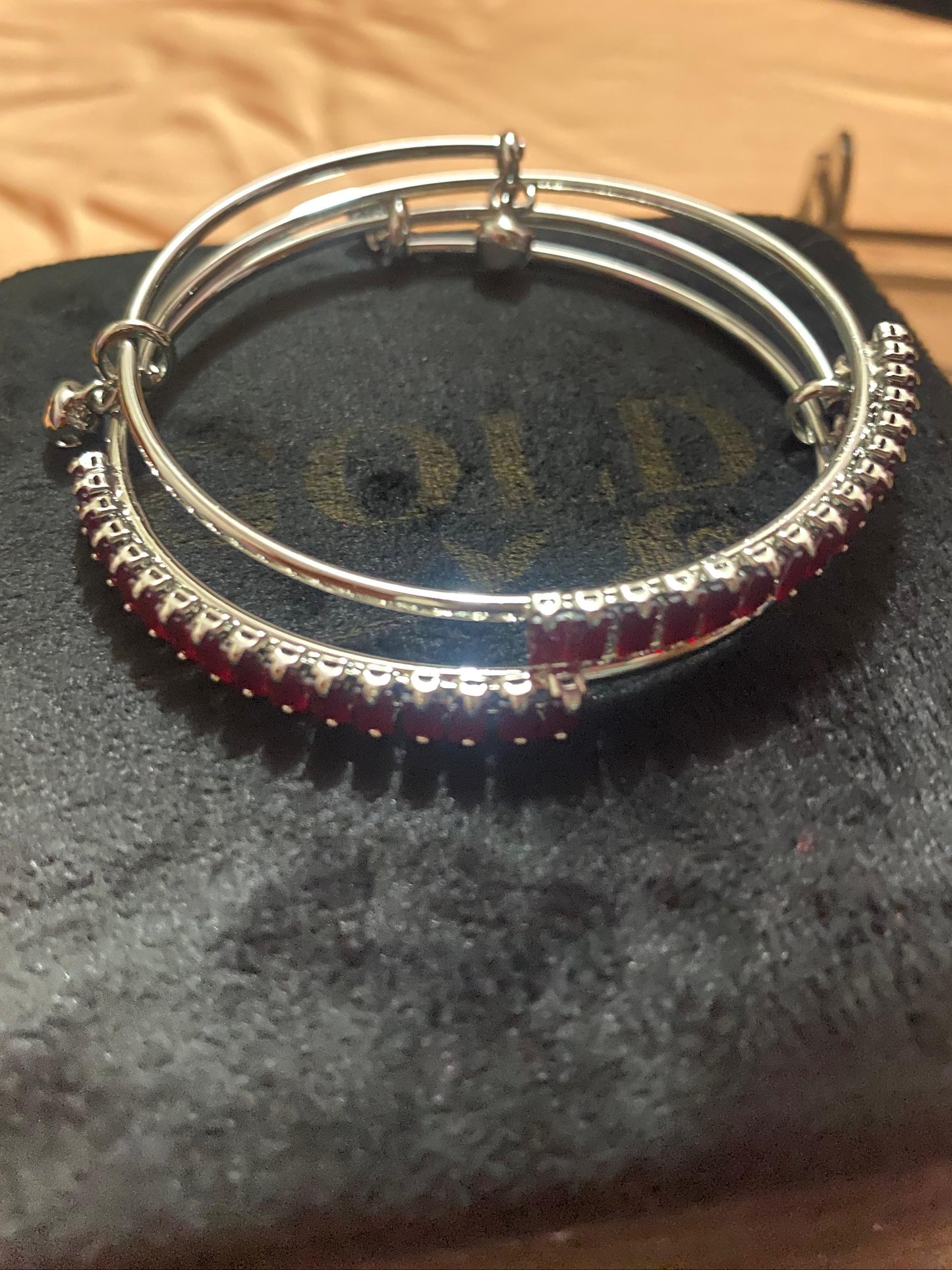 golden and silver bangles with new stylish stones