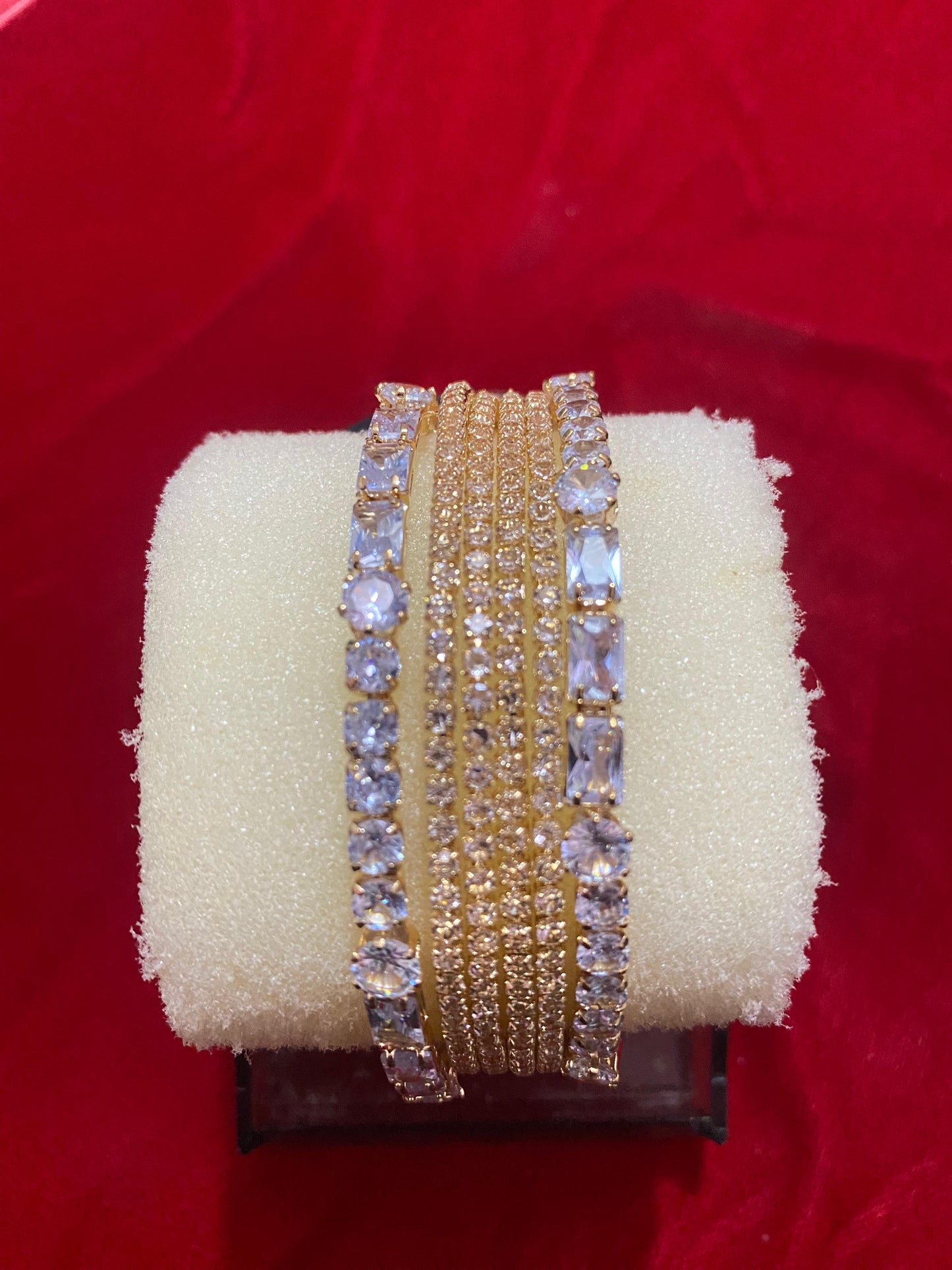GOLDEN KARA CHURI SET IN MULTI COLORS