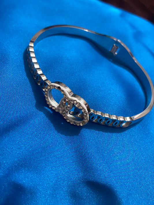 1 Piece Luxury Adjustable Kara silver and golden