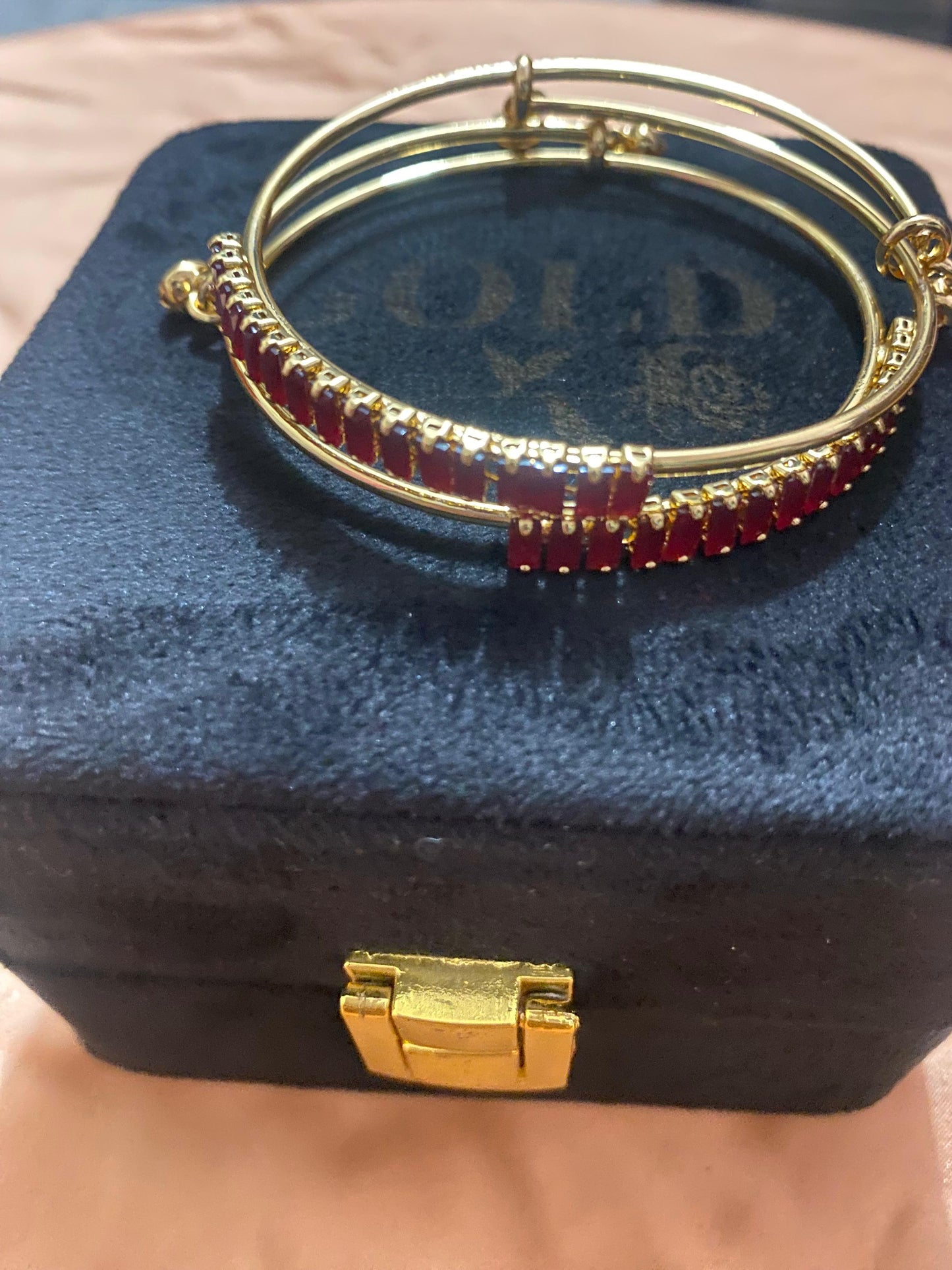 golden and silver bangles with new stylish stones