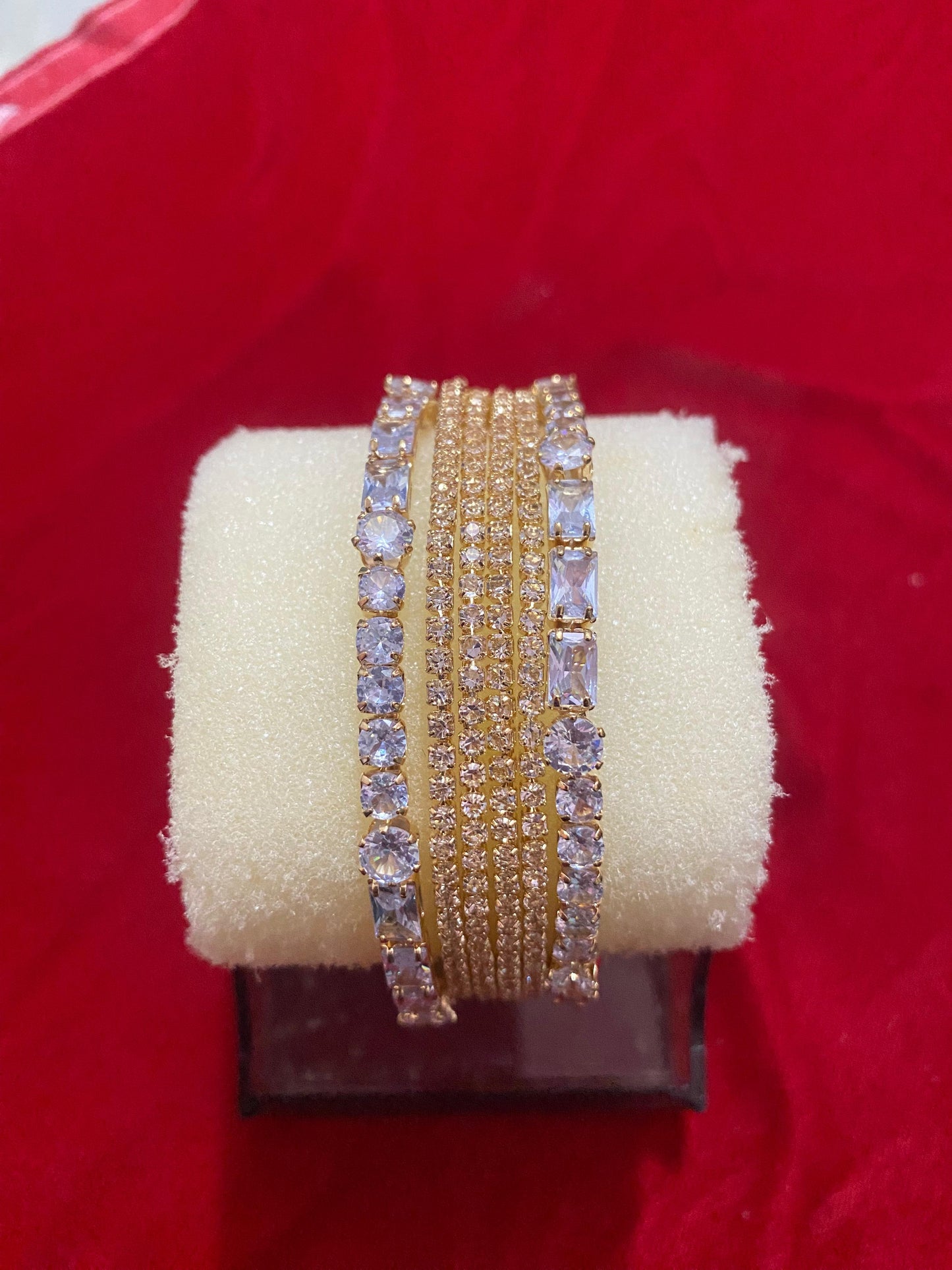 GOLDEN KARA CHURI SET IN MULTI COLORS