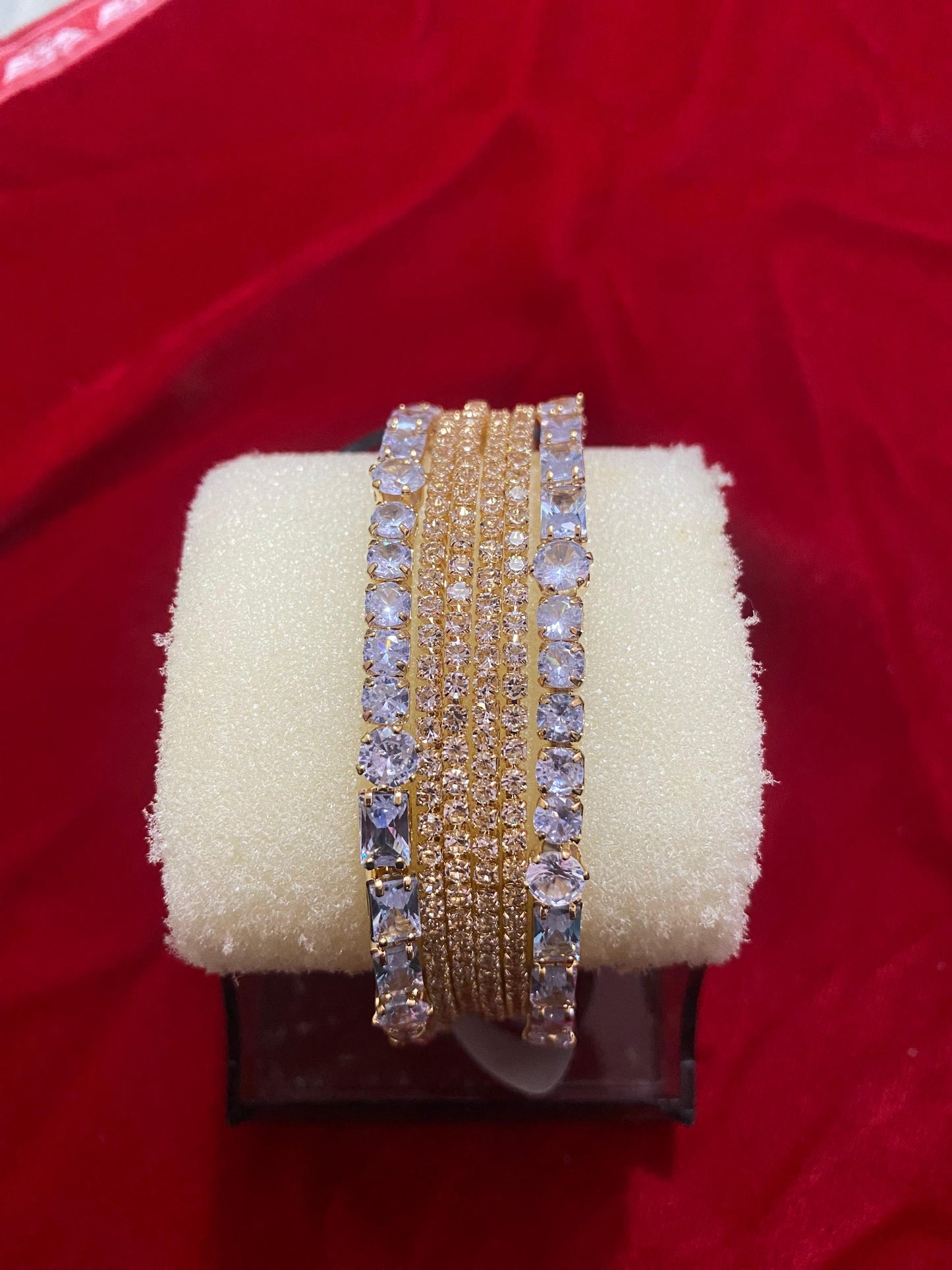 GOLDEN KARA CHURI SET IN MULTI COLORS